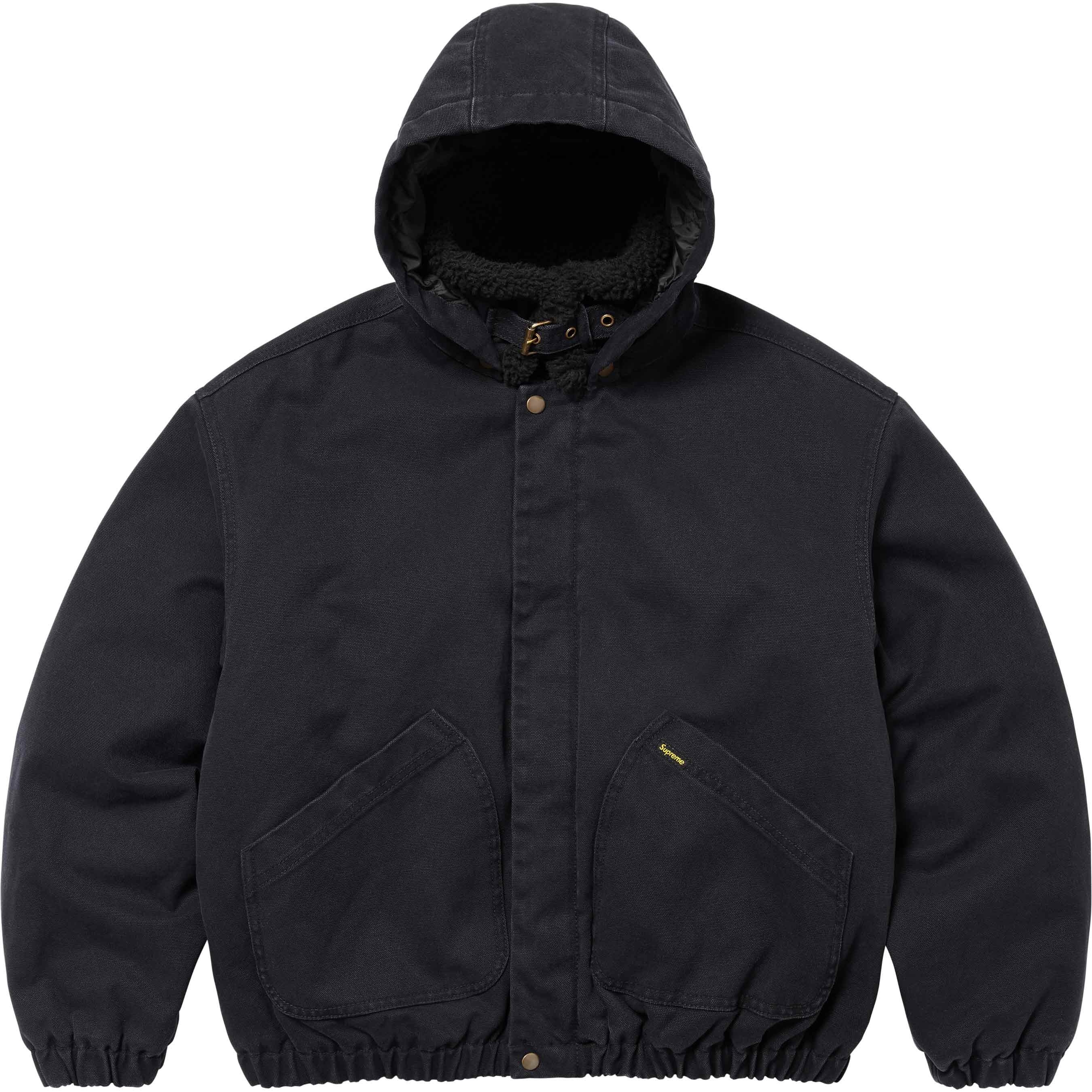 Faux Shearling Lined Bomber Jacket view 19